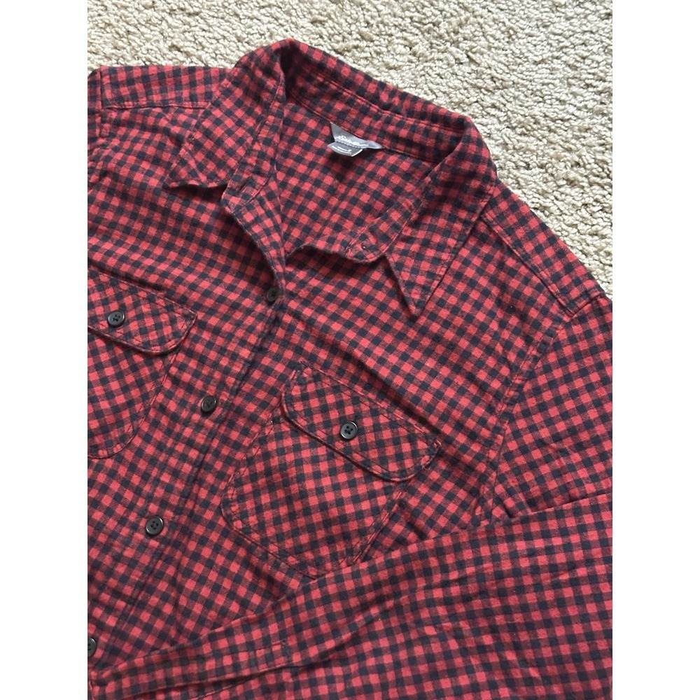 Women's Eddie Bauer Long Sleeve Plaid Button Up Shirt - Small